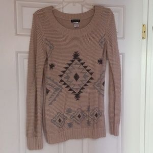 Aztec print sweater